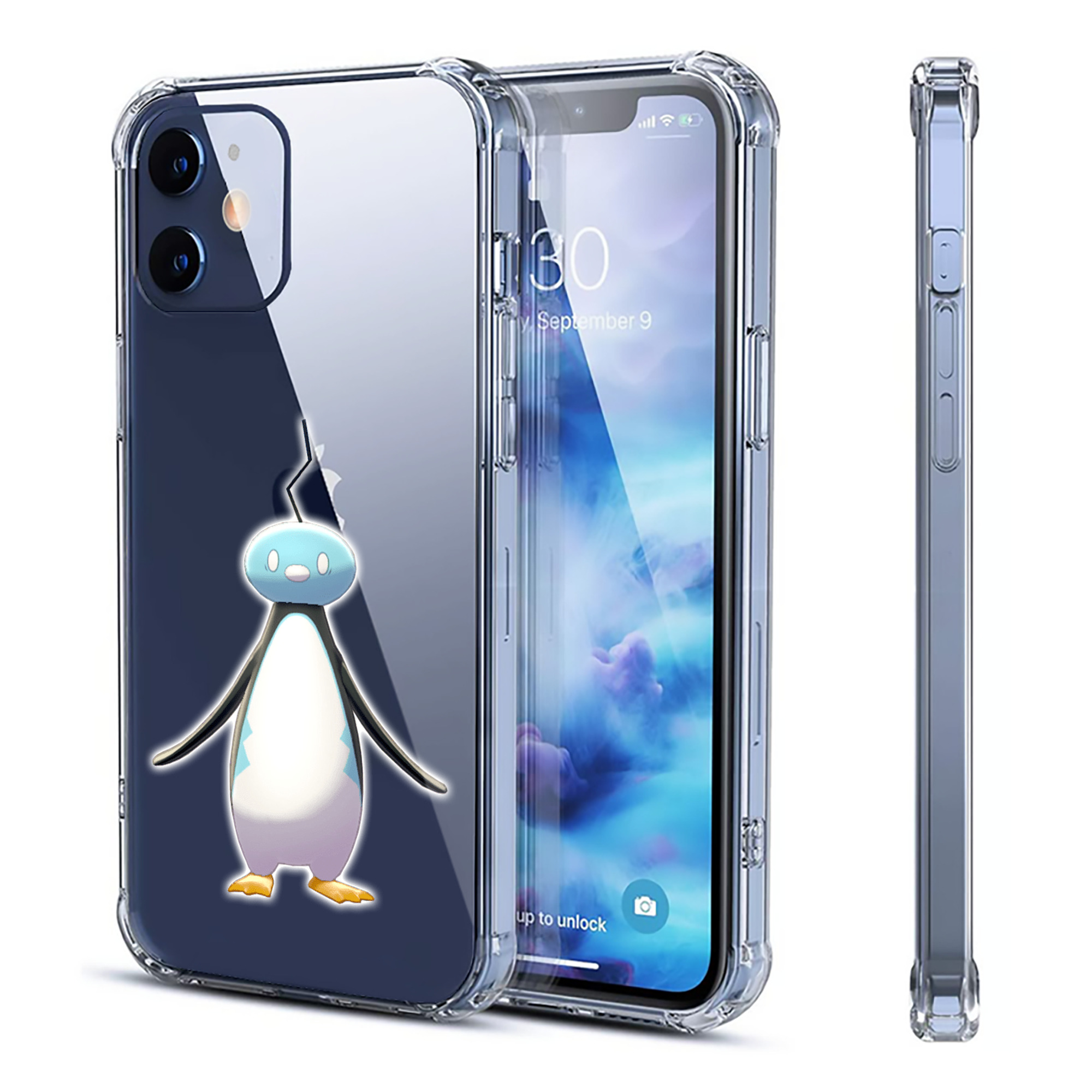 （画像用） ポケットモンスター Pokémon 【iPhone 12シリーズ対応】透明スマホケース（クリアソフトケース）